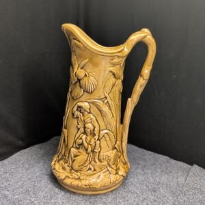Elegant Brown Ceramic Pitcher